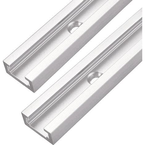 Piece spacing 300 mm aluminum T-track T-slot, 19 x 9.5 mm, T-slot miter rail for table saw, router and woodworking tools, doalso (1/4)