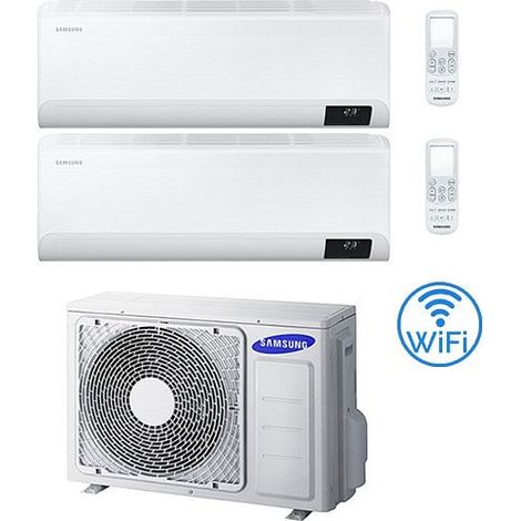 Climatizzatore Condizionatore Samsung WINDFREE AVANT R32 Wifi Dual Split Inverter 12000 + 12000 BTU con U.E. AJ050TXJ2KG/EU NOVITÁ Classe A+++/A++ (1/2)