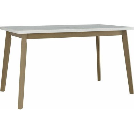 Mesa Victorville 130, Roble Sonoma, 75x80x140cm, Alargamiento, Aglomerado laminado, Madera
