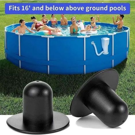 Bouchon mural de remplacement pour piscine hors sol, filtre, pompe, crépine, bouchon pour piscines Intex/Coleman/Summer/Escape - Lot de 2
