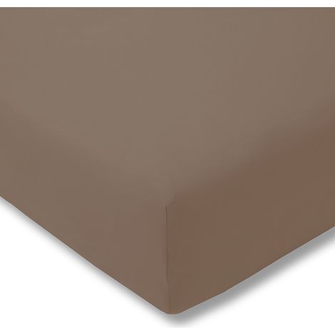 Drap housse Estella 095 Zwirn-Jersey 100x200cm (1/5)