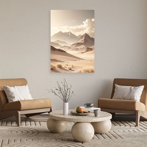 Wandbild Berglandschaft in Beige 40x60 (1/4)