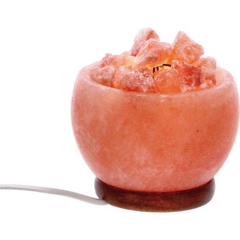 Regalo Italiano Lampada Sale Rosa Himalaya D 15 Cm H 15 Cm