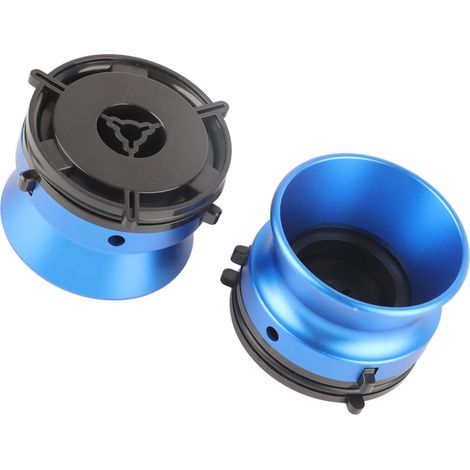 1 Paire d'adaptateurs pour platine Studer Revox, alliage alu poli 10 pouces, compatible Akai Teac, couleur bleu professionnel (1/5)