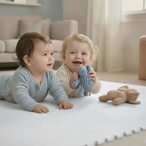 18 Teile Spielmatte Baby Puzzlematte - 30x30 Krabbelmatte Bodenmatte Kinderzimmer