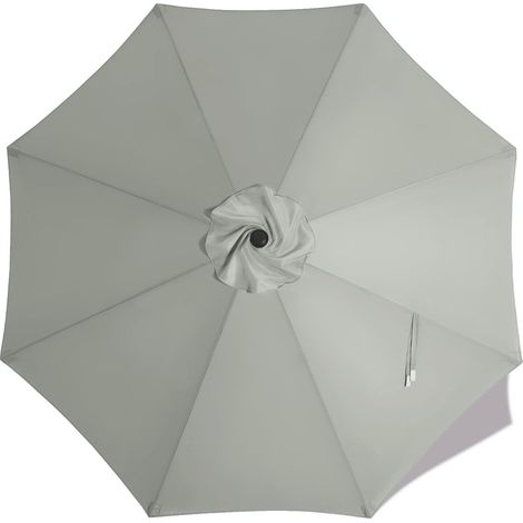 Toile de rechange pour parasol de table - Convient aux parasols à 8 baleines - Toile de rechange pour parasol de table d'extérieur - Couleur topaze (1/3)