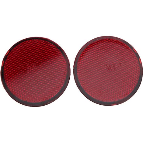 2 pièces réflecteur de pare-chocs arrière rond rouge Auto Modification adapté pour Nissan QASHQAI 2007-2015 (1/4)