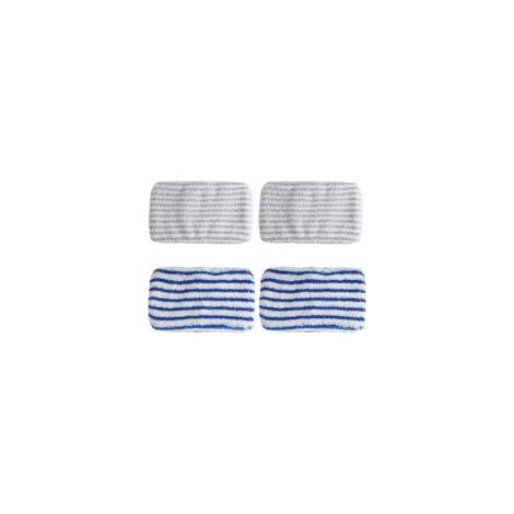 4 Ersatz-Mikrofasertücher, passend für ROWENTA Clean & Steam ZR005801, ZR005804, ZR850002, Mikrofasermopp, Rowenta Clean & Steam Reinigungstuch - Crezuo