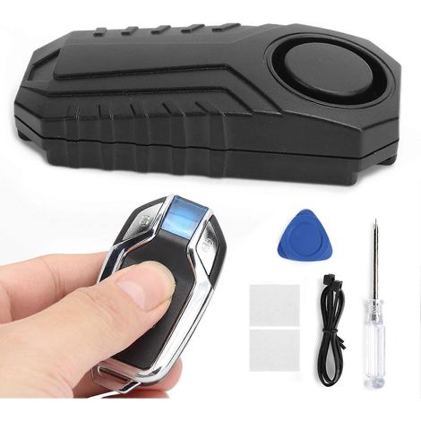 Alarme antivol sans fil à vibration pour moto et vélo, étanche, avec télécommande FT (1/5)