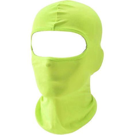 Cagoule de ski, cache-cou pour casque de moto/vélo, écharpe de protection UV pour hommes/femmes-GREEN