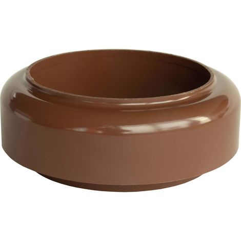 INEFA Verbindungsstück Fallrohr zu Abfluss, PVC Zubehör Fallrohr Kunststoff, einfache Steckmontage, Made in Germany - DN100 / 100mm Braun (1/5)