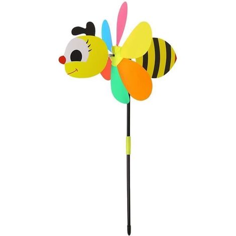 Moulin à vent jouet pour enfants 3D - Abeille - Multicolore (1/4)