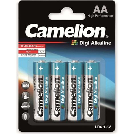 Mignon-Batterie, Digi-Alkaline, Camelion LR6, 4 Stück (1/3)