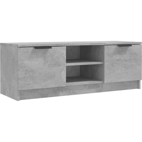 vidaXL Mobile Porta TV Grigio Cemento 102x35x36,5 cm Legno Multistrato (1/5)