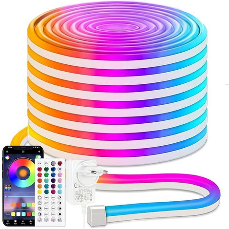 Ruban LED RGB 15m, 24V Neon LED avec App (1/5)