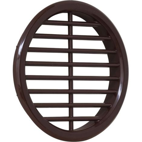1 - Grille De Ventilation - Accessoire De Ventilation - En ABS Marron À Encastrer Pour Maison Diamètre 6,8cm (1/5)