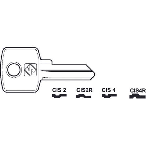 Chiavi per cilindri cas-cisma 4 spine piccole - cis2 dx