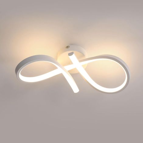 COMELY Plafond LED design créatif numéro 8 luminaire de plafond blanc 20W 2250LM 3000K (1/5)