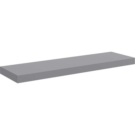 Floating Wall Shelf Grey 80x23.5x3.8 cm MDF vidaXL