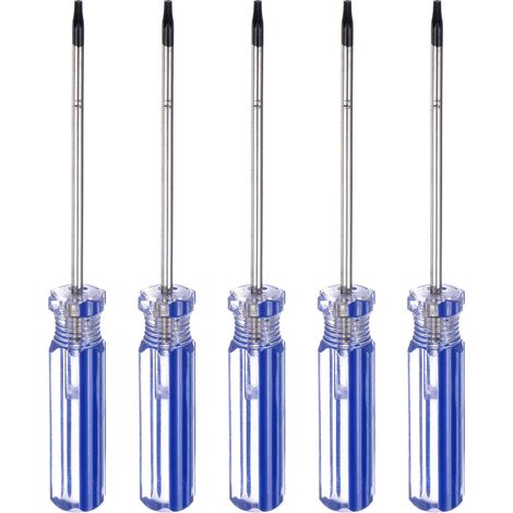 5Pcs Tournevis Magnétique Torx Longueur 75mm T8 Acier Carbone (1/5)
