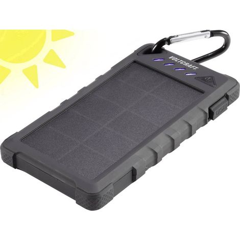 VOLTCRAFT SL-80 VC-8308670 Powerbank solare Corrente di carica cella solare 180 mA 8000 mAh
