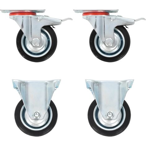 Casters 4 pcs 75 mm vidaXL