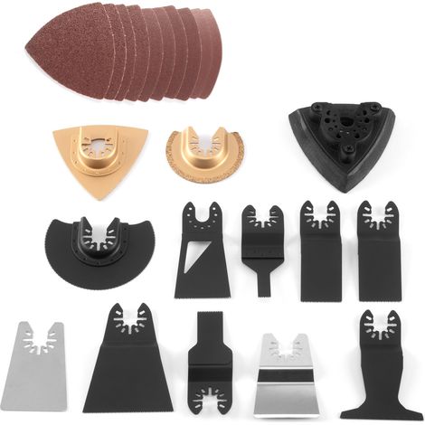 STAHLWERK Juego de accesorios de 23 piezas para herramientas oscilantes multifunción (1/2)