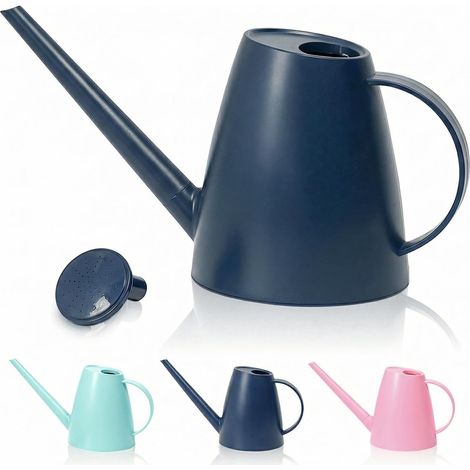 Arrosoir pour Plantes d'Intérieur à Long Bec 1,8L pour Jardin Intérieur/Extérieur Petit Arrosoir Maison Fleurs en Bleu Azur (1/5)