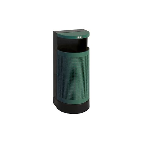 Colector de residuos semicircular para exteriores  capacidad 35