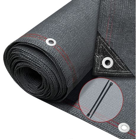 VOUNOT 1.5×10m Privacy Netting 230 g/m² Garden Screening Shading Net Anthracite