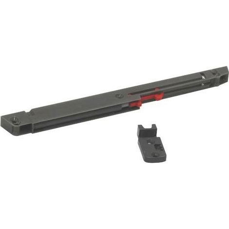 Indaux – Amortisseur pour tiroir bois – Fixation latérale – Épaisseur 10 mm – Hauteur 20 mm – Longueur 215 mm – Décor gris