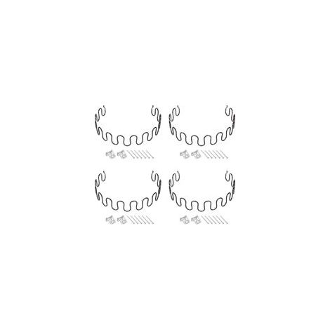 Lot de 4 kits de réparation de ressorts d'ameublement, 50 cm avec clips et clous pour meubles, canapés, fauteuils inclinables (1/5)