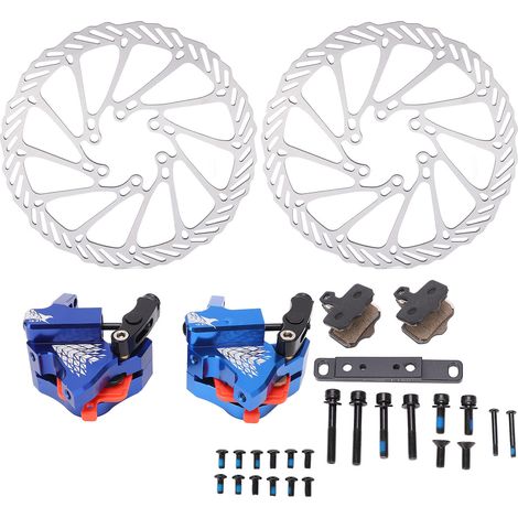 Professioneller, CNC-gefräster Scheibenbremsensatz aus Aluminiumlegierung, feinfühlig, für Rennräder und Mountainbikes. (1/5)