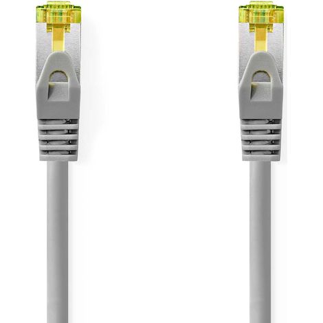 Cavo di rete cat 81 s ftp rj45 maschio rj45 maschio 050 m tondo lszh grigio label