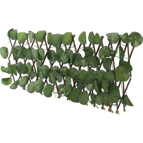 Haie artificielle extensible, clôture de simulation imperméable et anti-UV, plante de haie topiaire artificielle pour jardin, feuille de bégonia (1/5)