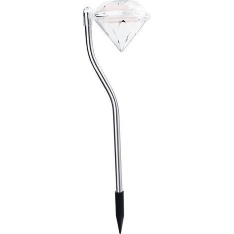 4 X LED Solar Garden Lights Color Changing Diamond Solar Lights for Garden, Patio, Yard, Flower Bed, Parties (1/4)