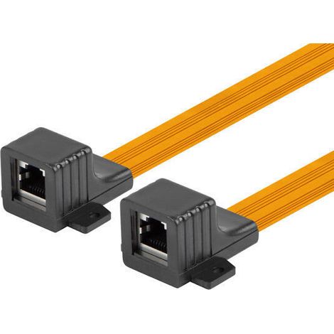 Adaptador de red Lanberg, conector con pasacables RJ45 cat.5E, 23 cm (1/3)