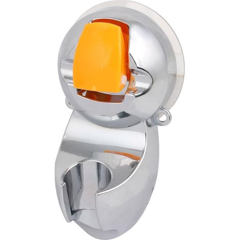 Support de douchette amovible en ABS chromé pour salle bain avec ventouse