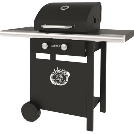 Gasgrill mit Lavastein und zwei Brennern mit Ofenfunktion - El Gaucho Tango 2