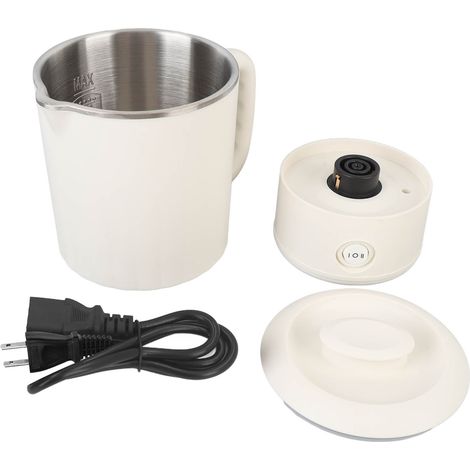 Bouilloire électrique de voyage capacité 600 ml 600 W chauffage rapide chaudière à eau chaude portable en acier inoxydable pour voyage d'affaires prise américaine 110 V (1/5)