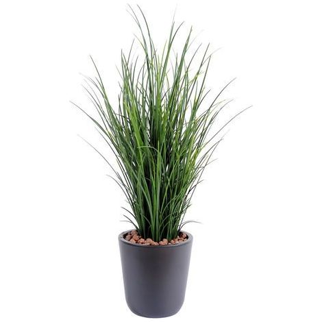 Plante artificielle haute gamme Spécial extérieur / Herbe artificielle - Dim : 60 x 15 cm -PEGANE- (1/3)
