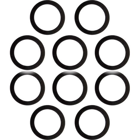 tecuro Gummidichtung 1 1/2 Zoll (38 x 44 x 3,00 mm) für Überwurfmuttern (10 Stück)