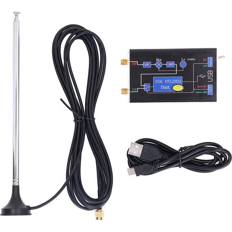 100 kHz–1,7 GHz USB-SDR-Empfänger für Software-Defined Radio, Luftfahrt und alle Frequenzbänder