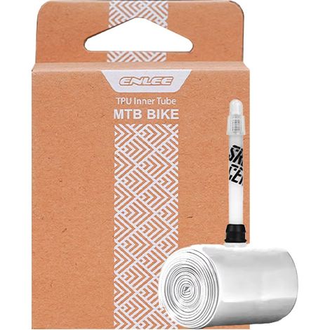 Chambre à air ultralégère VTT 29" FV45 en TPU avec valve Presta fluorescente ENLEE E-TPU (1/4)