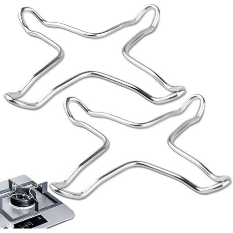 Bardusch - 2 Pièces RéDucteur Universel de CuisinièRe à Gaz, Support pour Cuisinière en Acier Inoxydable 10 cm Réducteurs de Gaz pour Cafetière (1/5)