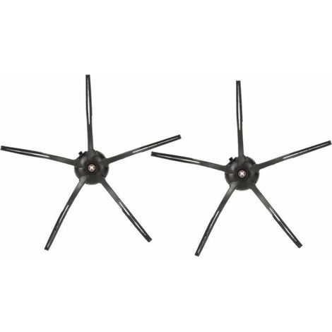 Pour Roborock S7, T7S/PLUS, accessoires de robot de balayage (4 brosses latérales triangulaires noires) (1/4)
