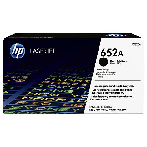 Toner Nero Hewlett Packard HP 652A (CF320A) per LaserJet Enterprise Flow MFP M680f � 11.500 pagine, 1 pezzo