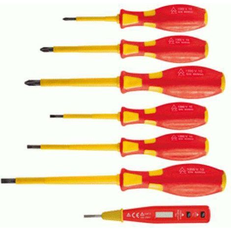 Cacciaviti isolati 1000V con cercafase serie 7 pezzi 1463639 VALEX