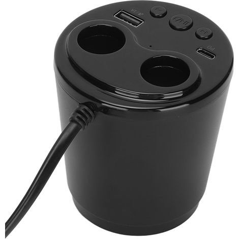 Émetteur FM Bluetooth Voiture Double USB, Kit Mains Libres, Charge Rapide 12V/24V Compatible Tous Véhicules (1/5)