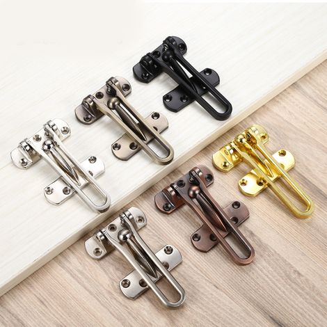 Set mit 6 Zinklegierungsschlössern, Türschlössern, Sicherheitsketten, Sicherheitsschlössern für Türen und Fenster, Sicherheitsbegrenzungsschlössern für Schränke - AquaForge (1/5)